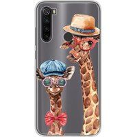 Xiaomi Redmi Note 8T Grappige Giraf Siliconen hoesje