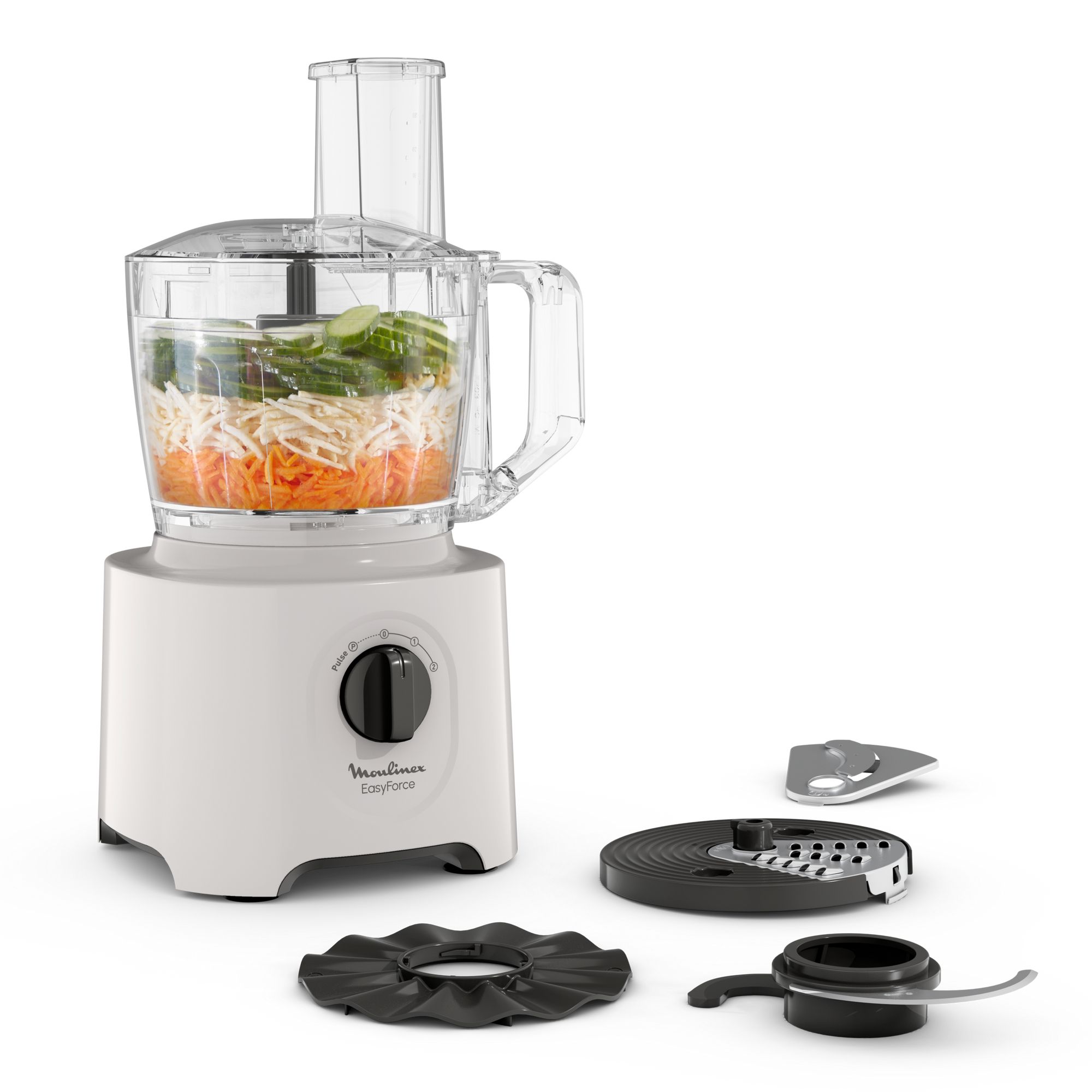 Moulinex Easy Force FP242B10 - Foodprocessor - 800 W - Wit