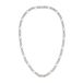 BOSS HBJ1580586 RIAN Heren Ketting - Collier - Sieraad - Schakelketting - Staal - Zilverkleurig - Figaro - 61 cm lang
