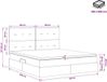 vidaXL Opbergbed met matras, donkergrijs, 160 x 200 cm, stof