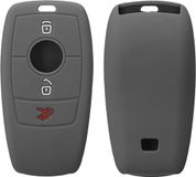 kwmobile autosleutel hoesje geschikt voor Mercedes Benz Smart Key autosleutel (alleen Keyless) hoes - TPU autosleutel behuizing - Beschermende auto sleutel case - Sleuteletui in donkergrijs