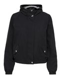 JDY Jdyhazen Shine Jacket Otw Yfm Noos Korte damesjas met capuchon (1 stuk), zwart.