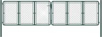 vidaXL Tuinpoort staal 400x125 cm groen