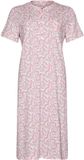 Pastunette Dames Nachthemd - Coral Breeze - Katoen - Gebloemd - Korte mouw - Wit/Roze - Maat 38