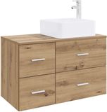 vidaXL Badkamermeubel Set 2-delig Artisanaal eiken Bewerkt hout