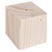 Rayher Hobby Rayher 62837000 Houten sokkel, massief, 6,5 x 6,5 x 6,5 cm, met gat