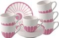 Villeroy & Boch Fleur Couleur Espressotasse mit Untertasse, 70 ml, Set aus 6 - Cassis