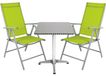Mojawo Bistroset, 3-delig, aluminium - textiel/lime