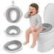 Sun Baby toiletbrilbeschermer voor kinderen, antislip toiletbril, wit, grijs