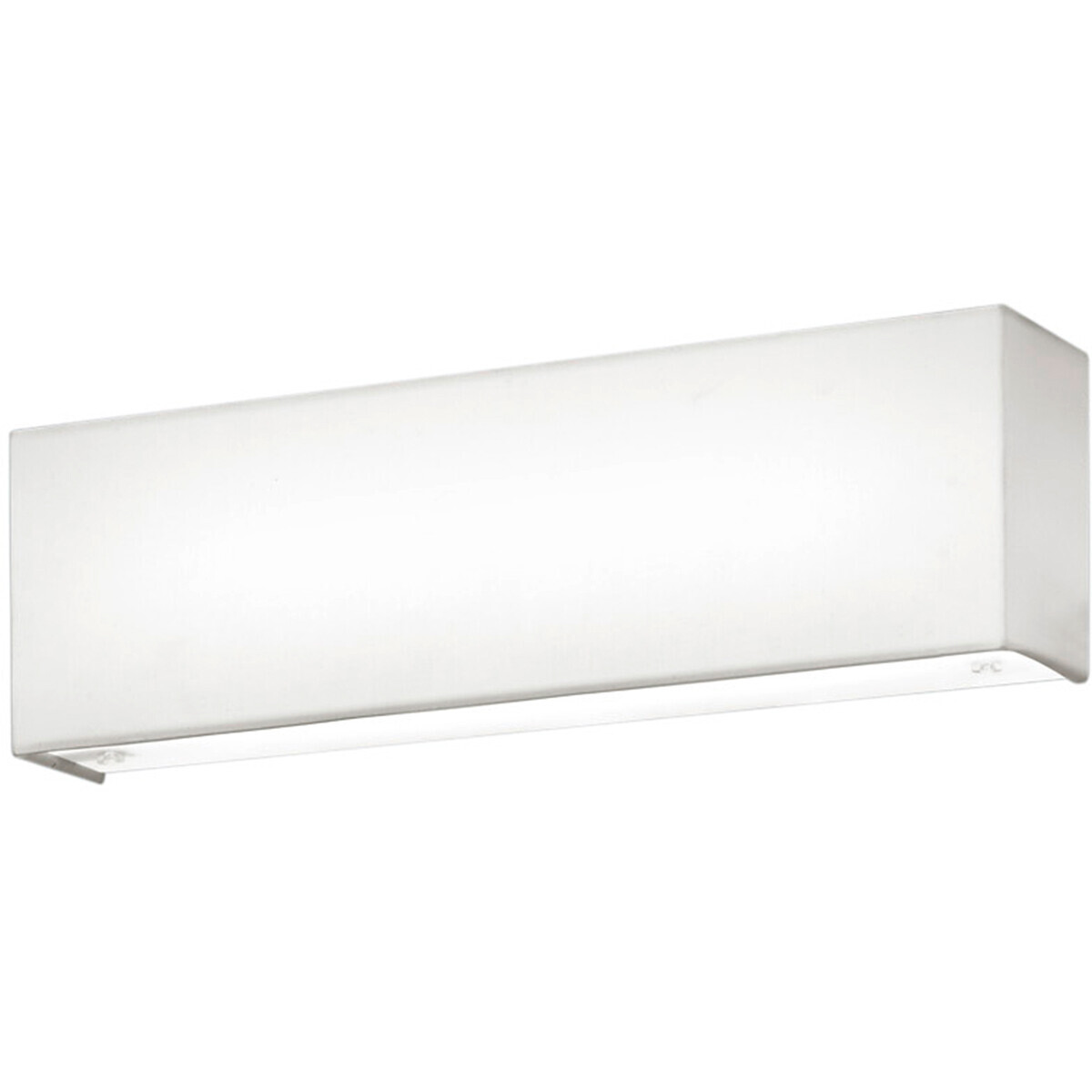 BES LED LED Wandlamp - Wandverlichting - Trion Lanago - 6W - Warm Wit 3000K - Dimbaar - Rechthoek - Mat Wit - Aluminium