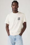 Levi's T-shirt coupe décontractée avec imprimé - Hommes - L - Blanc / Stillness In Motion Egret