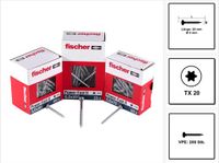 fischer Power-Fast II FPF II PTF 4 x 20 mm BC Pan Head met binnenzeskant TX20 volledig schroefdraad galvanisch verzinkt blauw gepassiveerd - 670235