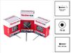 fischer Power-Fast II FPF II PTF 4 x 20 mm BC Pan Head met binnenzeskant TX20 volledig schroefdraad galvanisch verzinkt blauw gepassiveerd - 670235