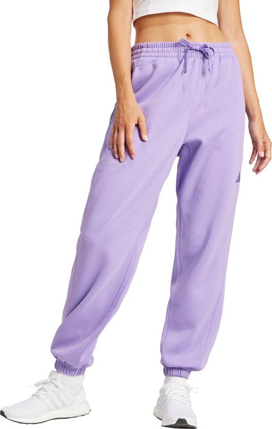 Adidas Sportswear Essentials 3-Stripes French Terry Cuffed Broek - Dames - Zwart