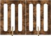 vidaXL Vouwbaar Huisdierhek - Gerookt Eiken - 100,5 x 38 x 70 cm