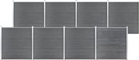 vidaXL Composiet Schutting Grijs 1391x186 cm