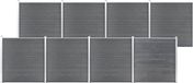vidaXL Composiet Schutting Grijs 1391x186 cm