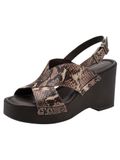 Tamaris Dames Plateau Sandalen Bruin