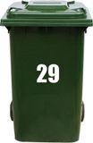 MC Living KadoExpress Kliko Sticker / Vuilnisbak Sticker - Nummer 29 - 21 x 17 - Wit