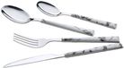 Maestro Moderne Bestekset - 24-delig - 6 Personnes - Acier inoxydable & Plastique - Argent/Noir