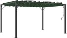 vidaXL Gazebo met lamellendak, 3 x 4 x 2,14 m, groen