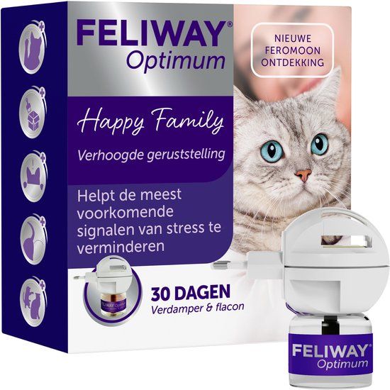 Ceva Feliway Feliway Optimum - Startset - Anti-stress voor Kat - 1 Verdamper + 1 Vulling (48 ml)