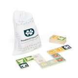 BigJigs houten domino spel wilde dieren FSC bosdieren educatief.
