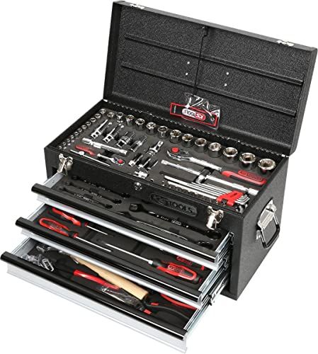 KS Tools 918.0100 CHROMEplus Universele-gereedschapset - 99-dlg - 1/4\" + 1/2\" GEAR