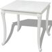 Table à manger 80 x 80 x 76 cm blanc brillant