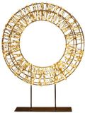 Anna's Collection LED Krans op Voet 1200 Lampjes Flash Metaal 36 x 8cm, Classic Warm
