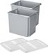 Sunware boîtes de rangement set - 2x stuks - 45 litre - gris