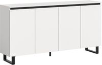 Xonox.Home Tomasa dressoir B/H/D: 160x84x36 cm in wit melamine en zwart