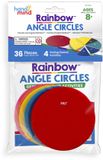 Learning Resources Rainbow Angle Circles 36 Pieces Plastic Educational Toy - 3+