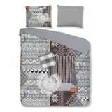 Panda Good Morning Dasher housse de couette flanelle - 100% gratté - Gris