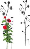Relaxdays Plantensteun Metaal - Set van 2 - 110 cm