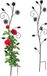 Relaxdays Plantensteun Metaal - Set van 2 - 110 cm