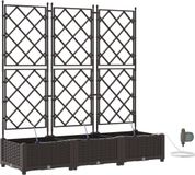 vidaXL Plantenbak Bruin 120 x 40 x 126 cm Staal