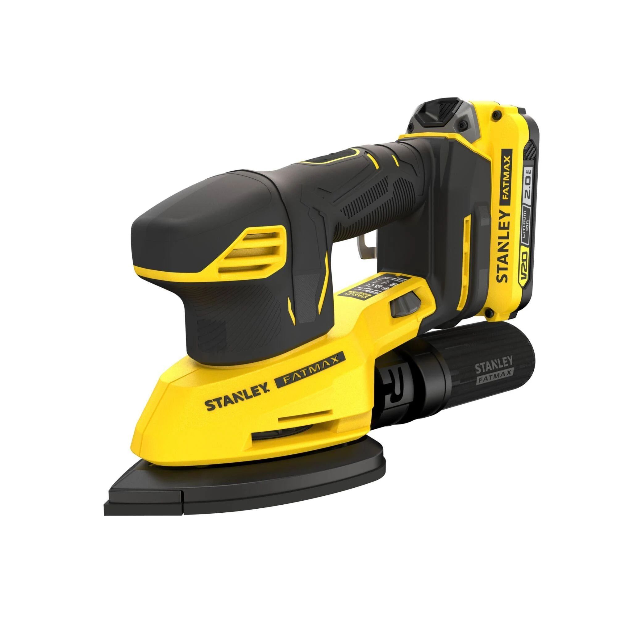 Stanley Fatmax V20 18V Detailschuurmachine | Incl. 2.0Ah accu, oplader & tas