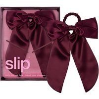 Slip Zijden haarstrik - karmijnrood