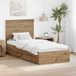 vidaXL Bedframe met lade Artisan Eiken 90 x 190 cm Bois traité