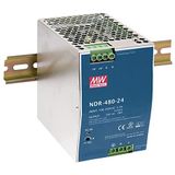 Mean Well NDR-480-24 AC-DC Single Output DIN-rail voeding