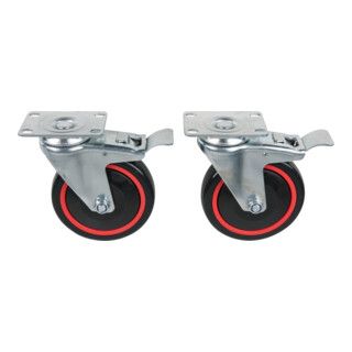 KS Tools RACINGline wielenset - met rol- en draai rem - incl. schroeven - 1 stuk
