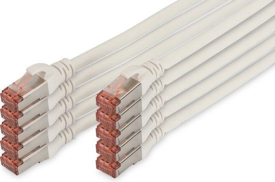 Digitus DK-1644-050-WH-10 - Netwerkkabel - 5 m - Wit