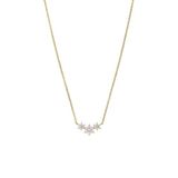 Lucardi Dames Zilveren goldplated damesketting met hanger - Ketting - 925 Zilver - Goudkleurig - 45 cm