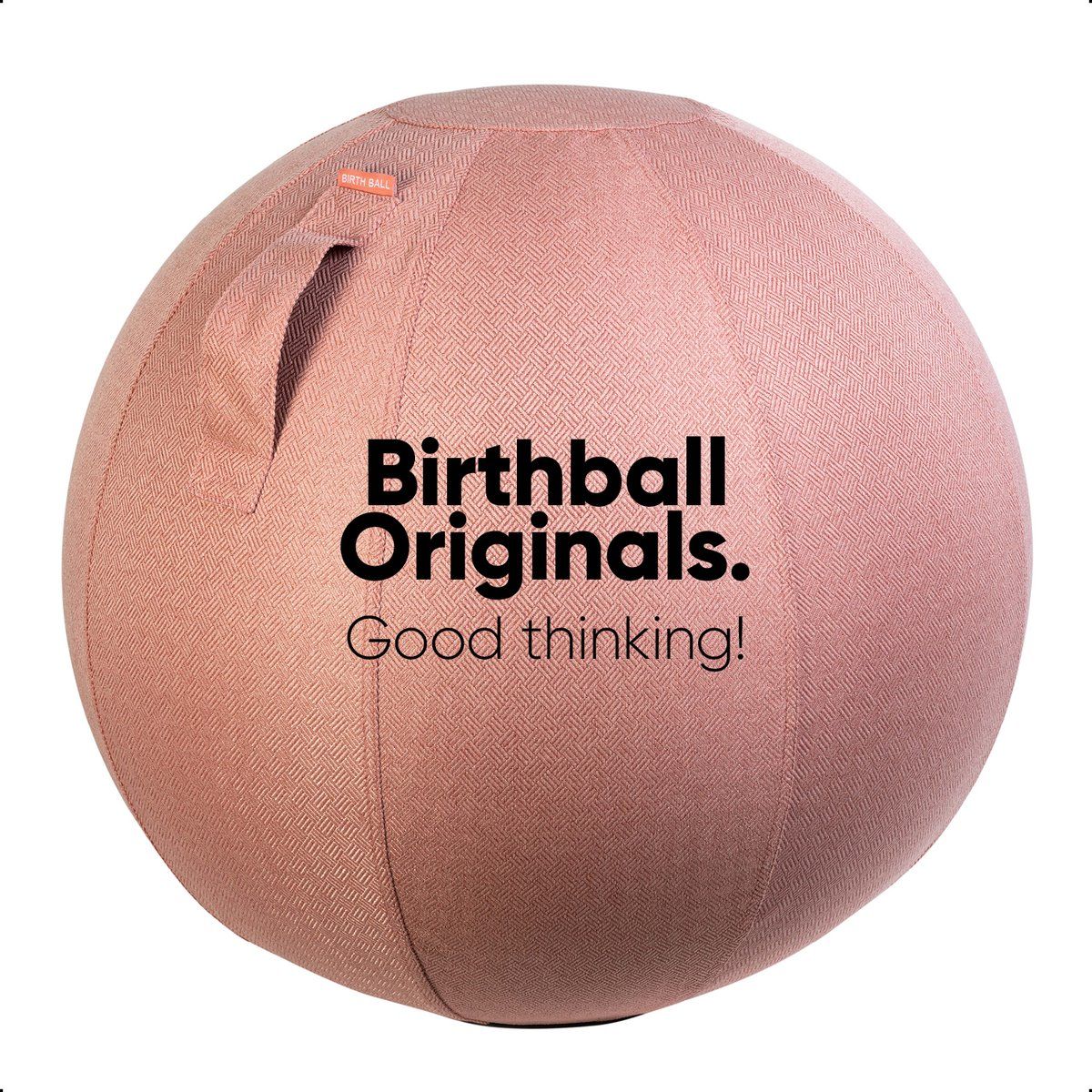 Birth Balls Originals Birth Ball Originals - Zwangerschapsbal - Ergonomische Yoga Bal - Incl. Roze Wasbare Hoes - Incl. Pomp - 65 CM Hoog