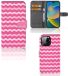 B2Ctelecom Housse pour iPhone 14 Pro Max Étui Waves Rose