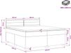 vidaXL Boxspringbed met matras, taupekleurig, 200 x 200 cm, met stoffen bekleding