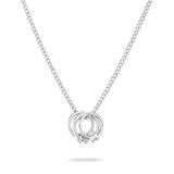 Liebeskind Berlin LJ-1618-N-45 Halsketting van roestvrij staal in zilver, 45 cm