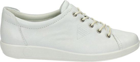ECCO SOFT 2.0 - Witte Veterschoenen - Dames - Maat 36