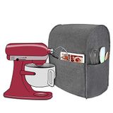 Luxja Afdekhoes voor KitchenAid keukenmachine, anti-stofafdekking voor KitchenAid keukenmachine en accessoires (geschikt voor 5,6 - 7,5 liter KitchenAid keukenmachine), grijs